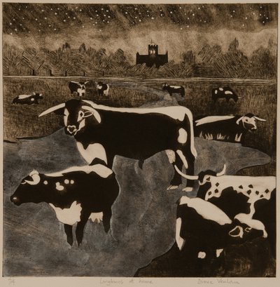 Longhorns at Home, 2017 by Dione Verulam