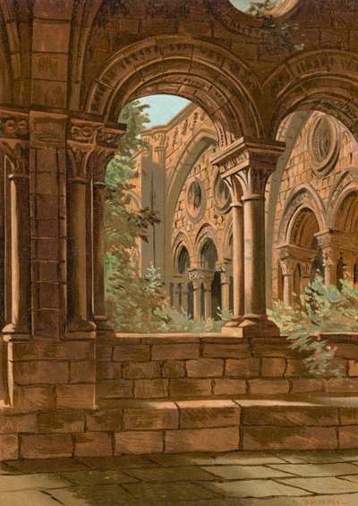 Byzantine Cloister of Tarragona by Dionisio Baixeras Verdaguer