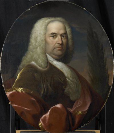 Portrait of Hugo du Bois, Director of the Rotterdam Chamber of the Dutch East India Company, Elected 1734 by Dionys van Nijmegen