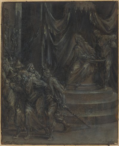 Pilate Washing His Hands as Christ Is Led Away by Dirck Barendsz