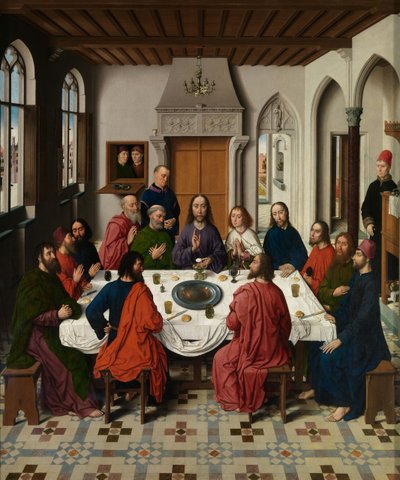 Triptych of the Last Supper (detail) by Dirck Bouts