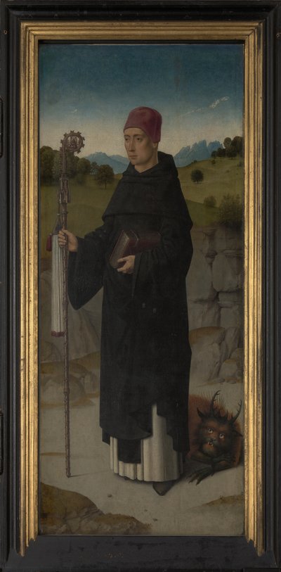 St. Bernard, left hand panel from the Triptych of St. Erasmus, c.1460 by Dirck Bouts