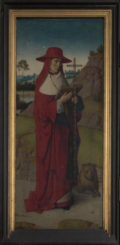 St. Jerome, right hand panel from the Triptych of St. Erasmus by Dirck Bouts