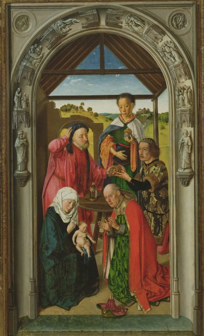 The Adoration of the Magi (detail) by Dirck Bouts