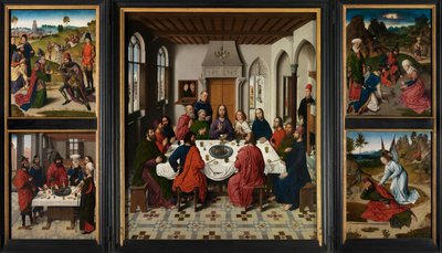 The Altarpiece of the Holy Sacrament, c.1464-68 by Dirck Bouts