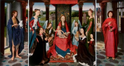 The Virgin and Child with Saints and Donors (The Donne Triptych) by Dirck Bouts