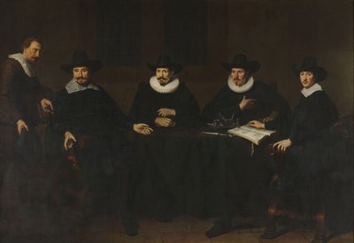 The Heads of the Saainering in Amsterdam, 1643 by Dirck Dircksz. van Santvoort