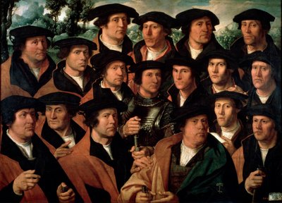 Group Portrait of the Amsterdam Shooting Corporation by Dirck Jacobsz