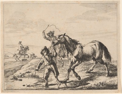 A Boy Taking a Horse to Drink by Dirck Stoop