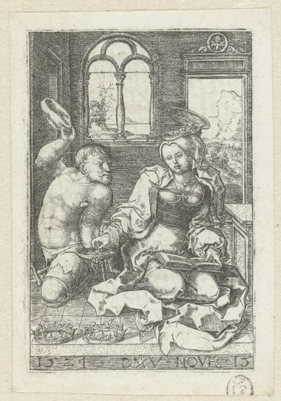 Saint Elizabeth of Hungary Giving Alms to a Cripple by Dirck Vellert
