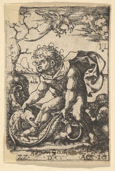 Man with a Fish by Dirck Vellert