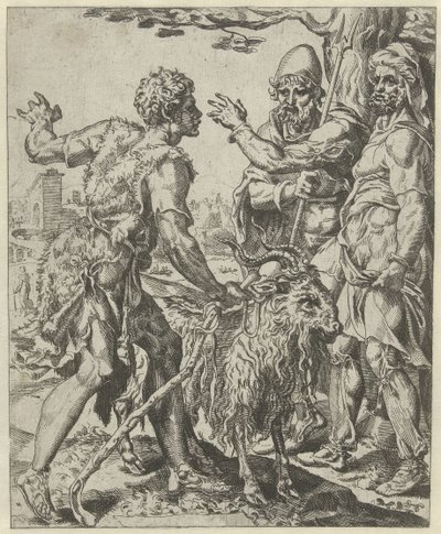 Chira Looking for the Prostitute by Dirck Volckertsz. Coornhert (attributed to)