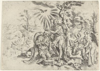 Baptism of Christ by Dirck Volckertsz. Coornhert (attributed to)
