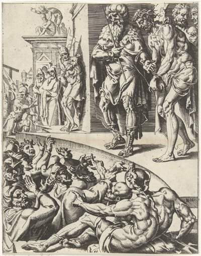Ecce Homo (Fall and Redemption of Humanity through the Life and Passion of Christ) by Dirck Volckertsz. Coornhert (attributed to)