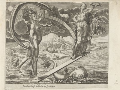 The Inconstancy of Fortune; It is Easy to Dance when Fortune Plays for You by Dirck Volckertsz. Coornhert (attributed to)