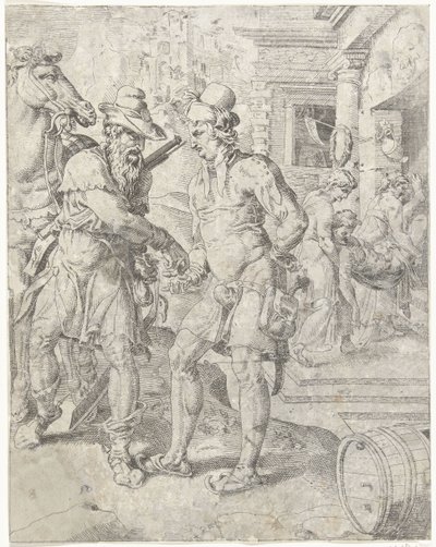 Good Samaritan Pays the Innkeeper by Dirck Volckertsz. Coornhert