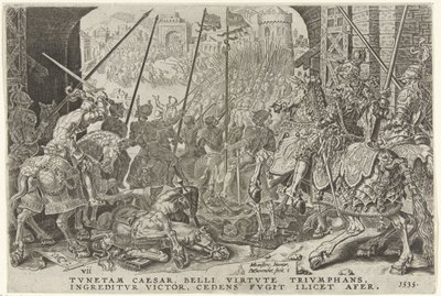 Capture of Tunis, 1535 (Victories of Charles V series) by Dirck Volckertsz. Coornhert