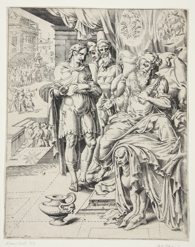Joseph Interpreting the Dreams of the Pharaoh by Dirck Volckertsz. Coornhert