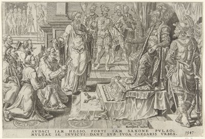 Submission of Six German Cities, 1547 (Victories of Charles V) by Dirck Volckertsz. Coornhert