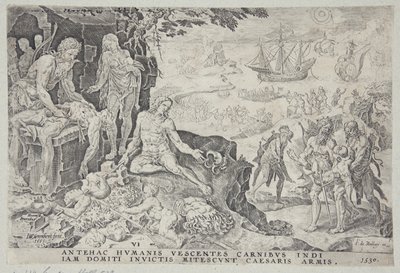 The Imperial Troops Bringing Civilization to the Indians by Dirck Volckertsz. Coornhert