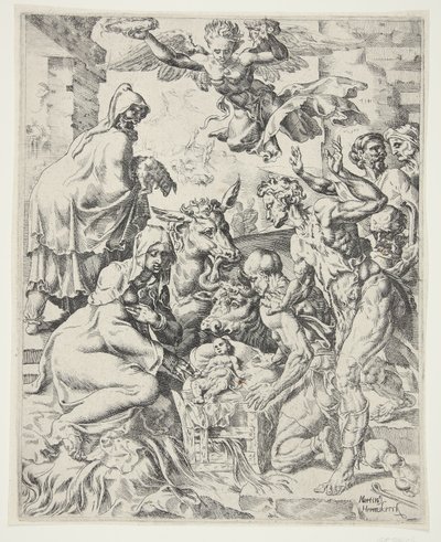 The Adoration of the Shepherds by Dirck Volckertsz. Coornhert