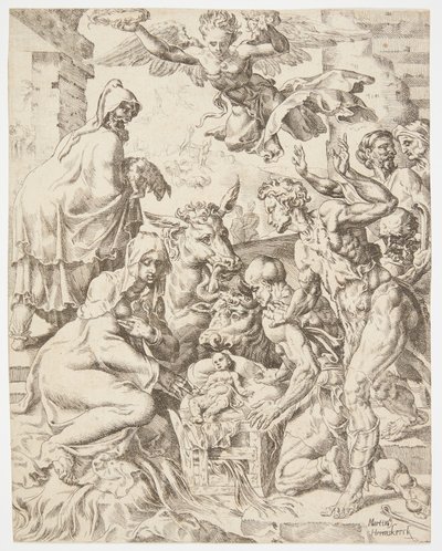 The Adoration of the Shepherds by Dirck Volckertsz. Coornhert