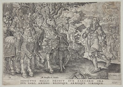 The Surrender of John Frederick, Elector of Saxony, after the Battle of Mühlberg by Dirck Volckertsz. Coornhert