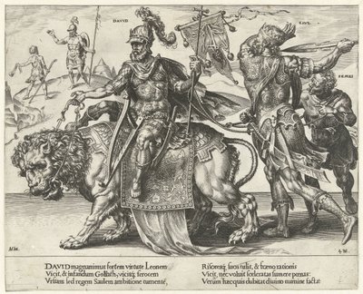 Triumph of David (Triumph of Patience series) (Patientiae Trivmphvs series) by Dirck Volckertsz. Coornhert