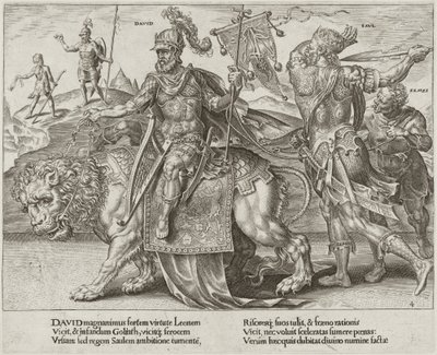 The Triumph of David by Dirck Volckertz Coornhert after Maerten van Heemskerck