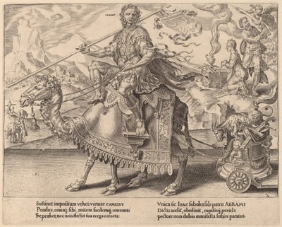 The Triumph of Isaac by Dirck Volckertz Coornhert after Maerten van Heemskerck