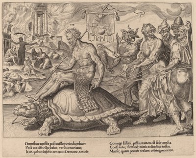 The Triumph of Job by Dirck Volckertz Coornhert after Maerten van Heemskerck