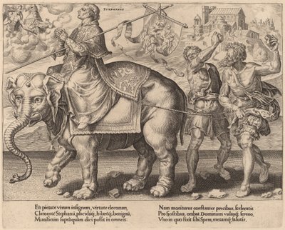 The Triumph of Saint Stephen by Dirck Volckertz Coornhert after Maerten van Heemskerck