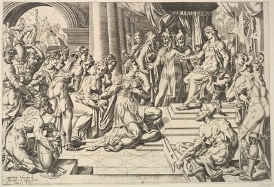 Solomon and the Queen of Sheba, 1549 by Dirck Volkertsen Coornhert