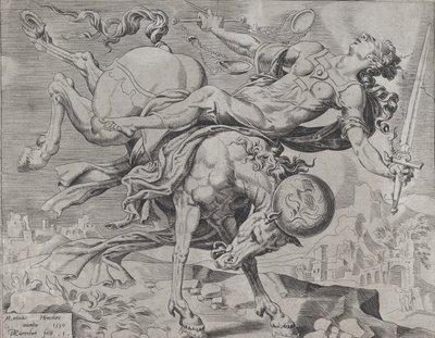 The World Disposing of Justice, from The Unrestrained World, Plate 1 by Dirck Volkertsen Coornhert