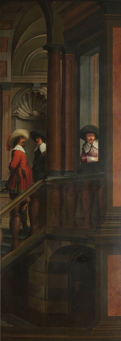 A Seven-Part Decorative Sequence: An Outdoor Stairway by Dirck van Delen