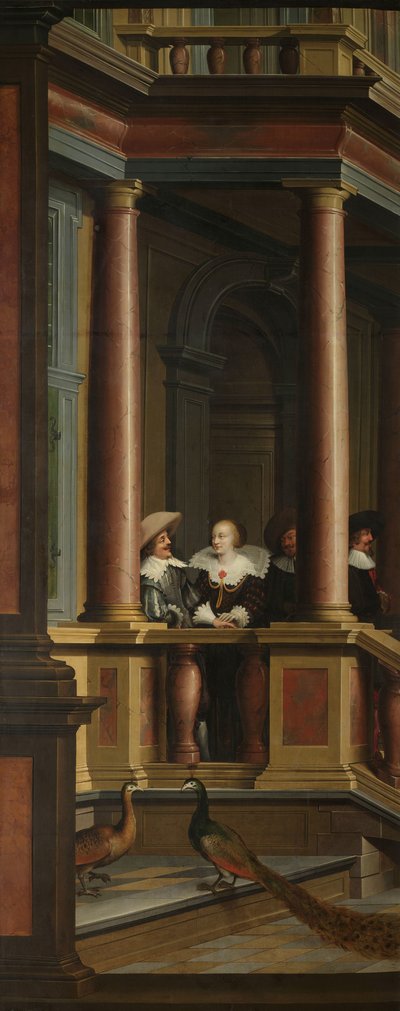 A Seven-Part Decorative Sequence: An Outdoor Stairway by Dirck van Delen