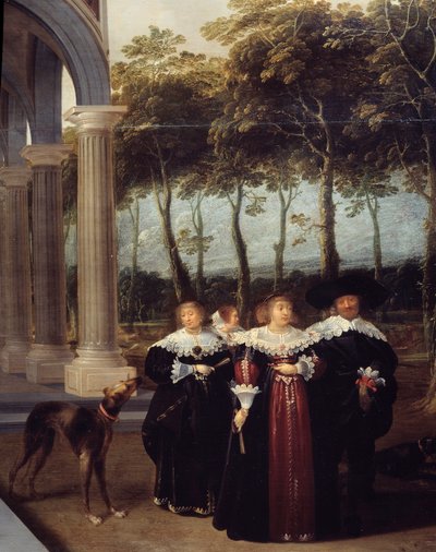 Couple Walking (Detail) by Dirck van Delen