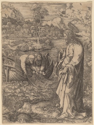 Christ Summoning Peter by Dirk Jacobsz Vellert