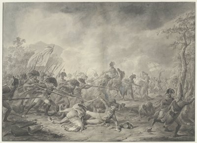 Capture of the Russian General Hermann during the Battle of Bergen, 1799 by Dirk Langendijk (signed by artist)