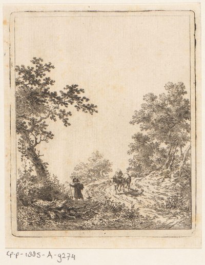 Forest Path with Figures by Dirk Langendijk
