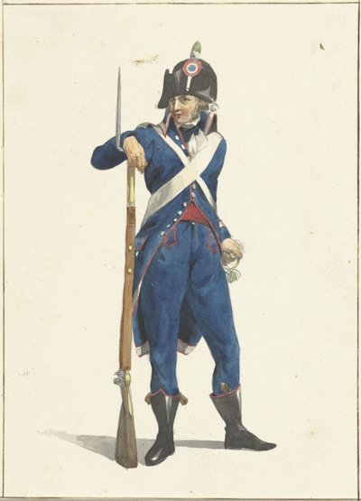 Member of the Rotterdam Armed Citizen Force with a Rifle by Dirk Langendijk