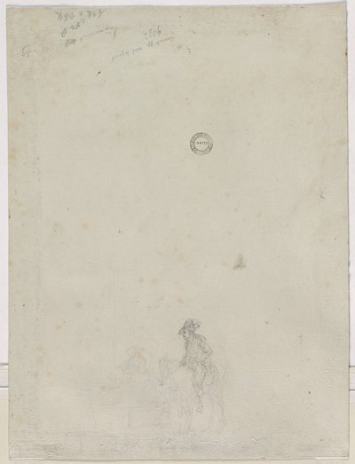 Sketch of Peasants at a Fountain by Dirk Langendyk