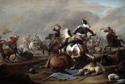 The Clash of the Cavalry, 1770 by Dirk Langendyk