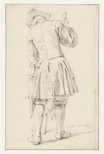 Standing Soldier with a Rifle, Seen from Behind by Dirk Maas