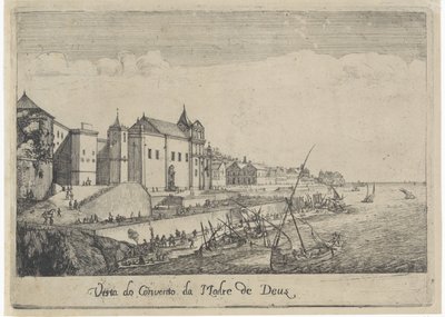 View of the Convent of the Mother of God in Lisbon by Dirk Stoop