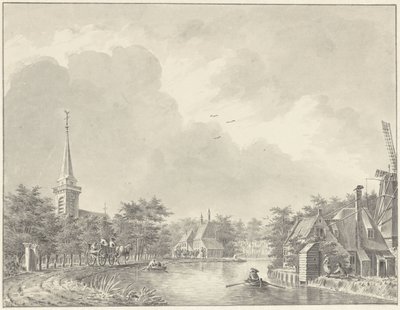 The village of Harmelen on the Leidse Vaart outside Utrecht by Dirk Verrijk