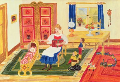 Mother with Children by Ditz