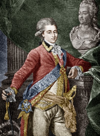 Alexander Dmitrievich Lanskoy, russian military, lover of Catherine II of Russia by Dmitri Grigor