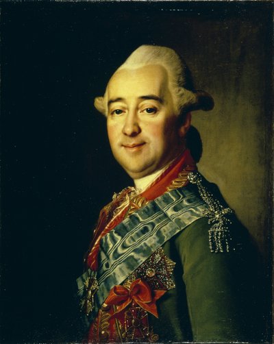 Portrait of General Mikhail Krechetnikov 1729-1793, 1770s by Dmitri Grigorievich Levitsky