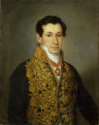 Portrait of Grigory Mitusov 1795-1871 by Dmitri Grigorievich Levitsky